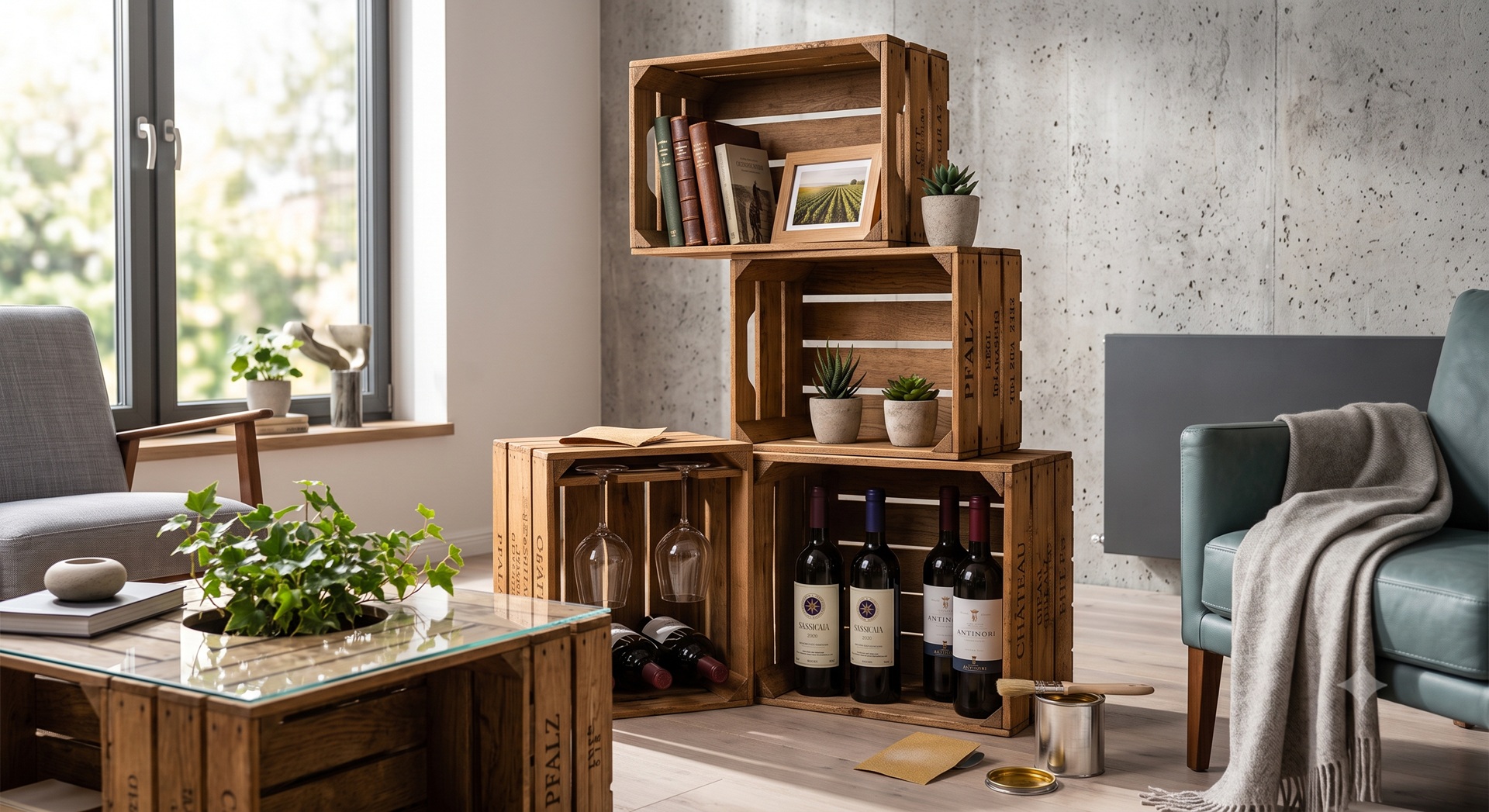Alte Weinkisten Deko Ideen: Rustikaler Charme für dein Zuhause